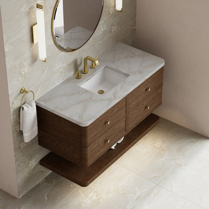 James Martin - Allamari 48" Single Vanity, Sable w/ 3 CM Victorian Silver Silestone Top - D640-V48-SBL-WVSL view 7