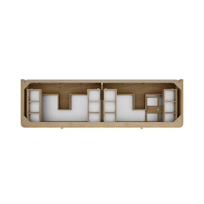 James Martin - Allamari 72" Double Vanity Cabinet, Dune Mist - D640-V72-DMS view 2