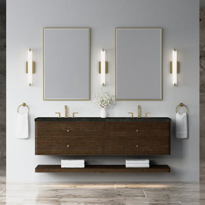 James Martin - Allamari 72" Double Vanity, Sable w/ 3 CM Phantome Eclos Top - D640-V72-SBL-WPHT view 3