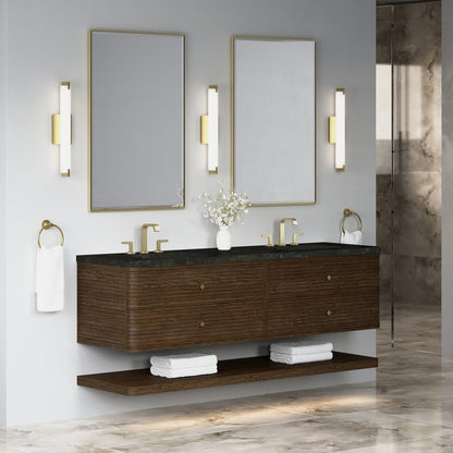 James Martin - Allamari 72" Double Vanity, Sable w/ 3 CM Phantome Eclos Top - D640-V72-SBL-WPHT view 4