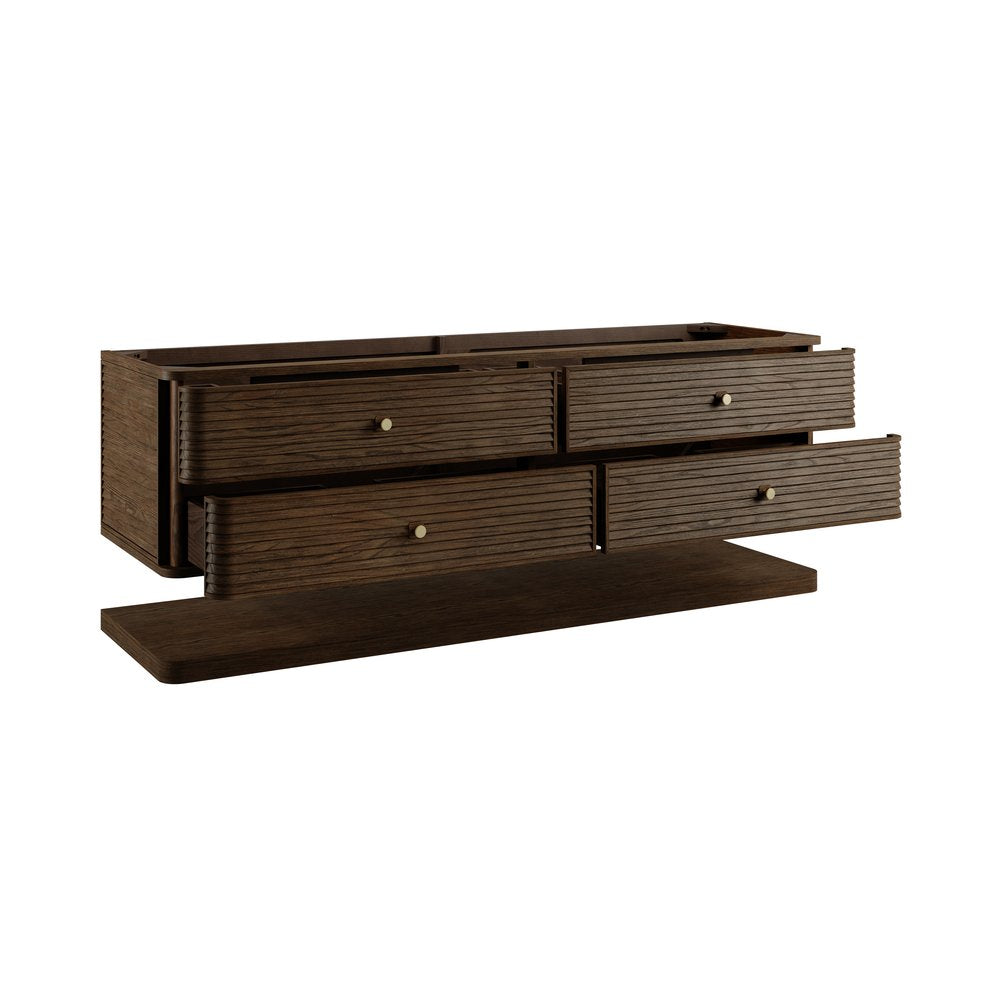 James Martin - Allamari 72" Double Vanity, Sable w/ 3 CM Phantome Eclos Top - D640-V72-SBL-WPHT view 8