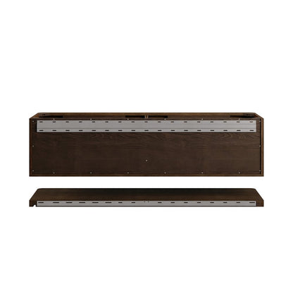 James Martin - Allamari 72" Double Vanity, Sable w/ 3 CM Phantome Eclos Top - D640-V72-SBL-WPHT view 9