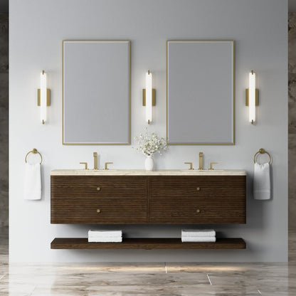 James Martin - Allamari 72" Double Vanity, Sable w/ 3 CM Tajnar Eclos Top - D640-V72-SBL-WTJR view 3