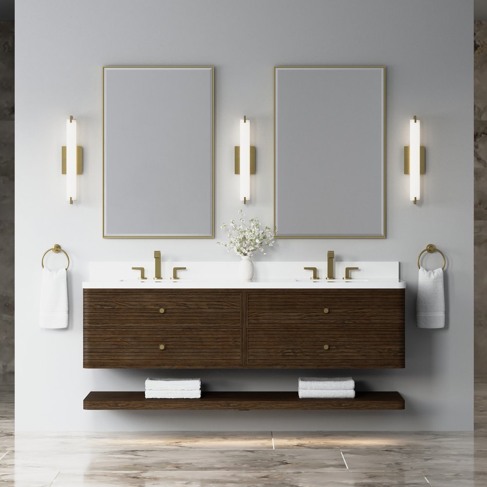 James Martin - Allamari 72" Double Vanity, Sable w/ 3 CM White Zeus Silestone Top - D640-V72-SBL-WWZ view 6