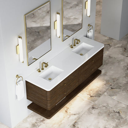 James Martin - Allamari 72" Double Vanity, Sable w/ 3 CM White Zeus Silestone Top - D640-V72-SBL-WWZ view 11