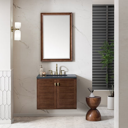 James Martin - Amberly 30" Single Vanity, Mid-Century Walnut w/ 3 CM Charcoal Soapstone Top - 670-V30-WLT-3CSP view 6
