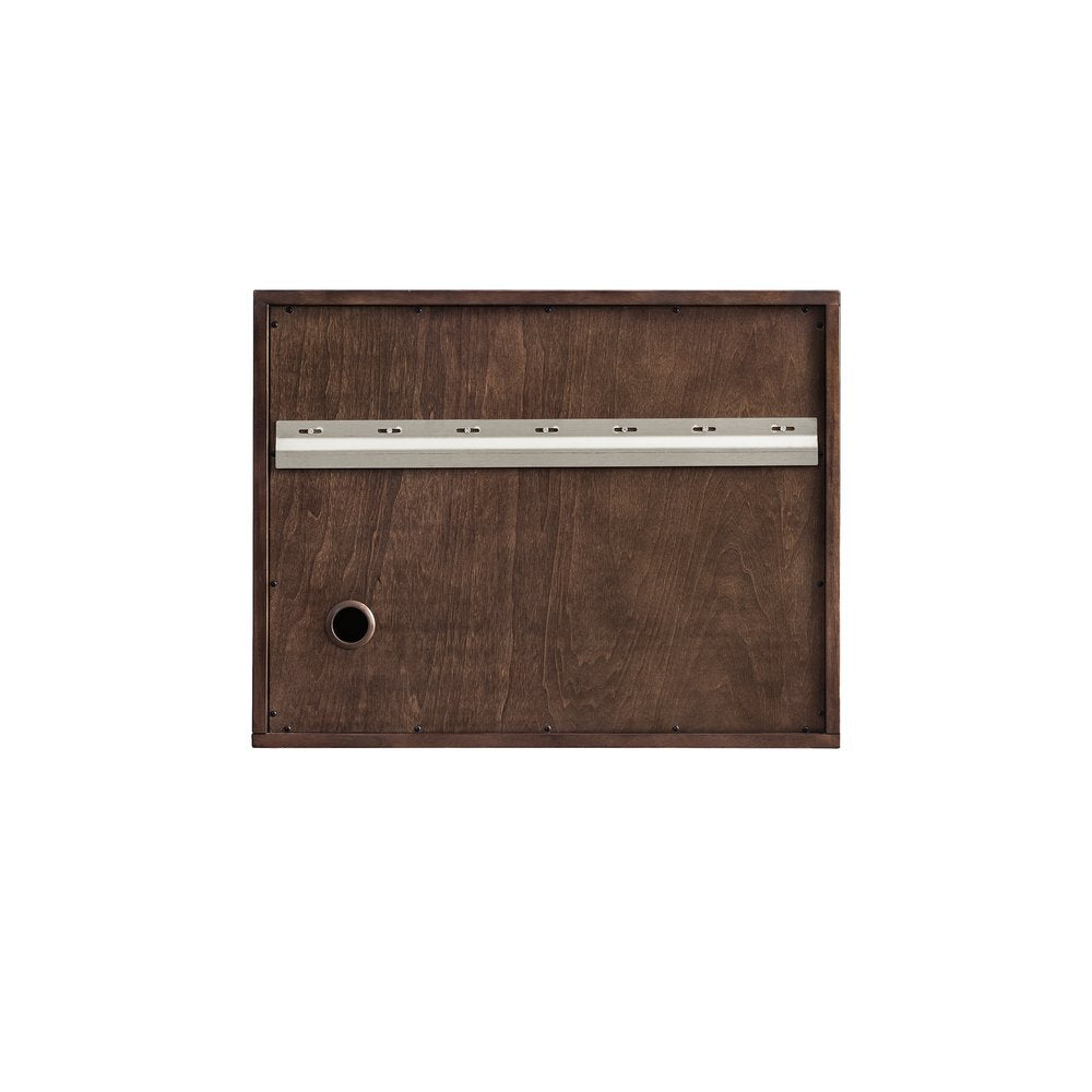 James Martin - Amberly 30" Single Vanity, Mid-Century Walnut w/ 3 CM Victorian Silver Top - 670-V30-WLT-3VSL view 15