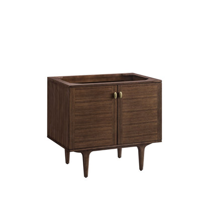 James Martin - Amberly 36" Single Vanity Cabinet, Mid-Century Walnut - 670-V36-WLT view 1
