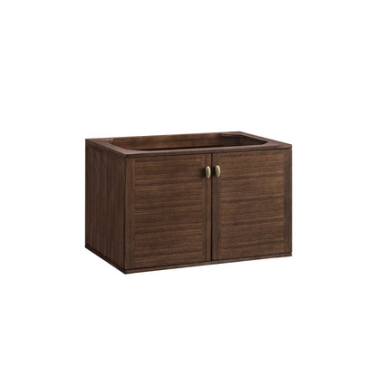 James Martin - Amberly 36" Single Vanity, Mid-Century Walnut w/ 3 CM Carrara Marble Top - 670-V36-WLT-3CAR view 4