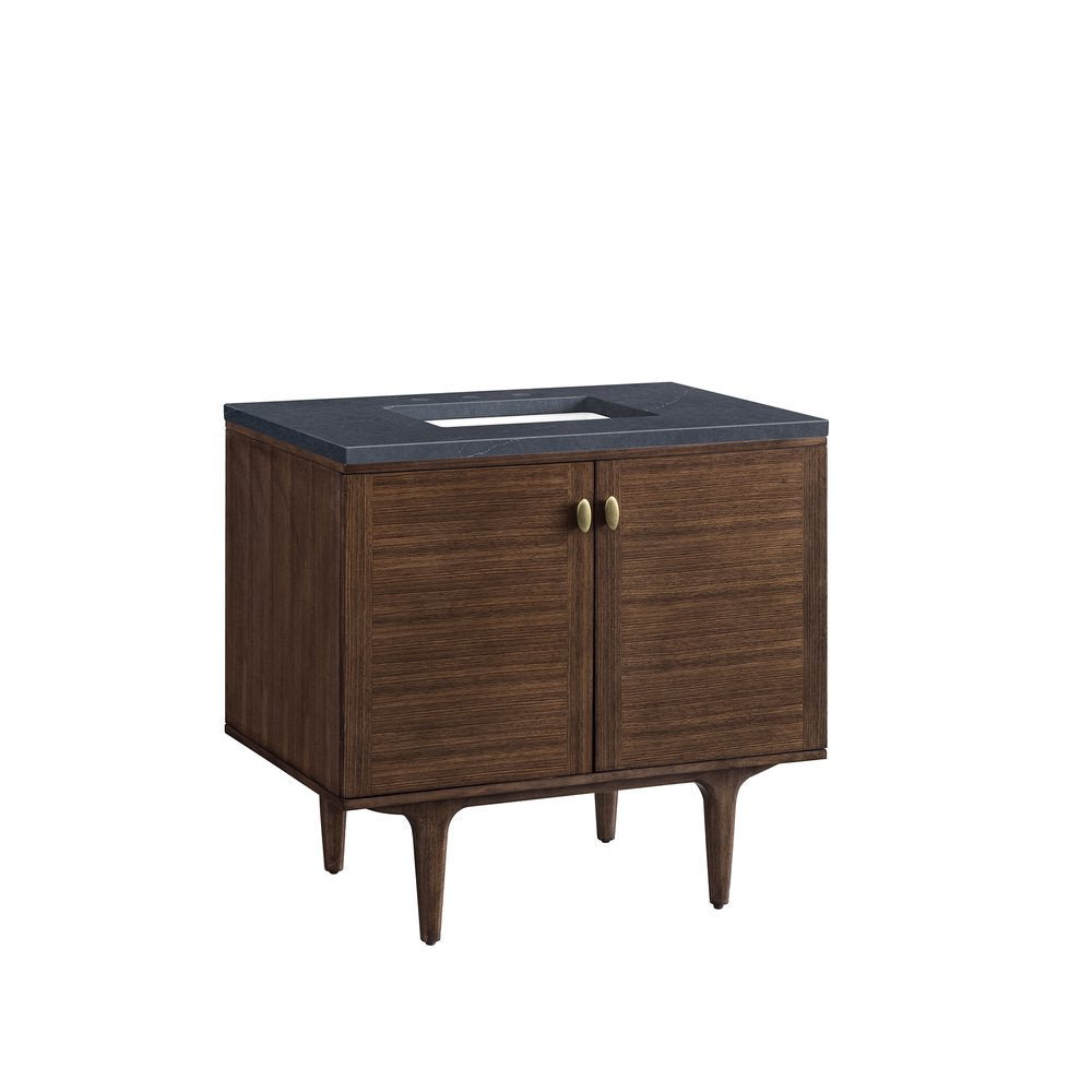 James Martin - Amberly 36" Single Vanity, Mid-Century Walnut w/ 3 CM Charcoal Soapstone Top - 670-V36-WLT-3CSP view 17