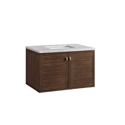 James Martin - Amberly 36" Single Vanity, Mid-Century Walnut w/ 3 CM Eternal Jasmine Pearl Top - 670-V36-WLT-3EJP view 18