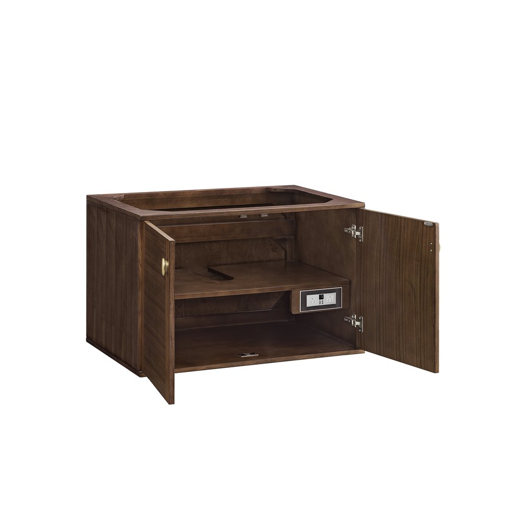James Martin - Amberly 36" Single Vanity, Mid-Century Walnut w/ 3 CM Lime Delight Top - 670-V36-WLT-3LDL view 14