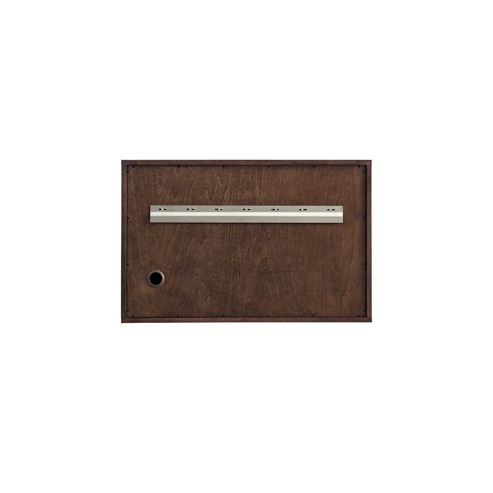 James Martin - Amberly 36" Single Vanity, Mid-Century Walnut w/ 3 CM Lime Delight Top - 670-V36-WLT-3LDL view 16