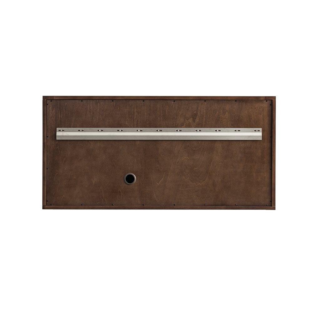 James Martin - Amberly 48" Single Vanity, Mid-Century Walnut, w/ 3 CM Siberian Silestone Top - 670-V48-WLT-3SFR view 16