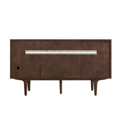James Martin - Amberly 60" Double Vanity, Mid-Century Walnut w/ 3 CM Victorian Silver Top - 670-V60D-WLT-3VSL view 15