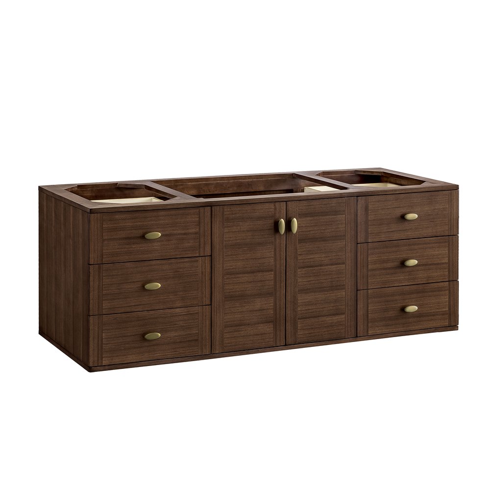 James Martin - Amberly 60" Single Vanity, Mid-Century Walnut w/ 3 CM Charcoal Soapstone Top - 670-V60S-WLT-3CSP view 4
