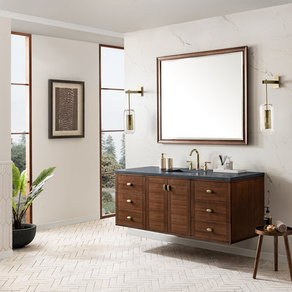 James Martin - Amberly 60" Single Vanity, Mid-Century Walnut w/ 3 CM Charcoal Soapstone Top - 670-V60S-WLT-3CSP view 10