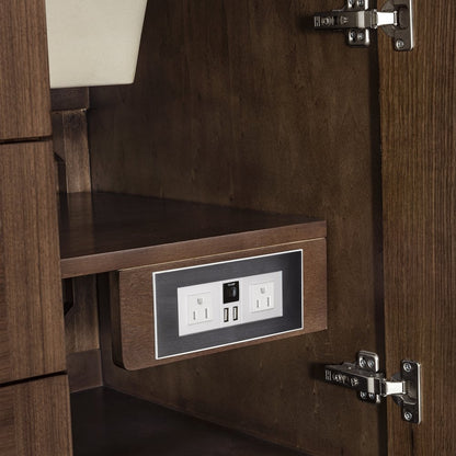 James Martin - Amberly 60" Single Vanity, Mid-Century Walnut w/ 3 CM Charcoal Soapstone Top - 670-V60S-WLT-3CSP view 24