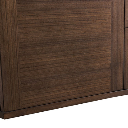 James Martin - Amberly 72" Double Vanity, Mid-Century Walnut w/ 3 CM Victorian Silver Top w/FreePower Wireless Charger - 670-V72-WLT-FVSL view 23