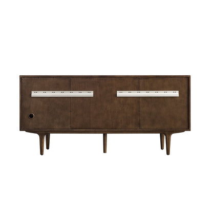 James Martin - Amberly 72" Double Vanity, Mid-Century Walnut w/ 3 CM White Zeus Top - 670-V72-WLT-3WZ view 21