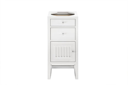James Martin - Athens 15" Base Cabinet Only w/ Drawers & Left Door, Glossy White - E645-B15L-GW view 1