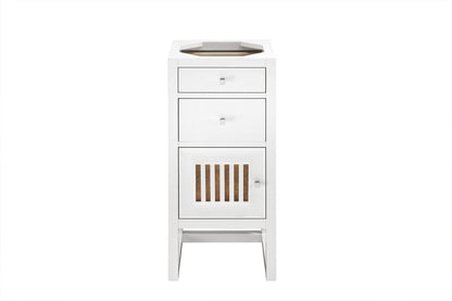 James Martin - Athens 15" Base Cabinet Only w/ Drawers & Left Door, Glossy White - E645-B15L-GW view 2