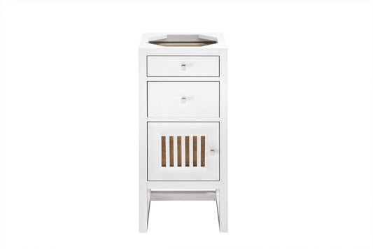 James Martin - Athens 15" Base Cabinet Only w/ Drawers & Left Door, Glossy White - E645-B15L-GW view 2
