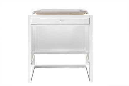 James Martin - Athens 30" Countertop Unit, Glossy White - E645-DU30-GW view 1