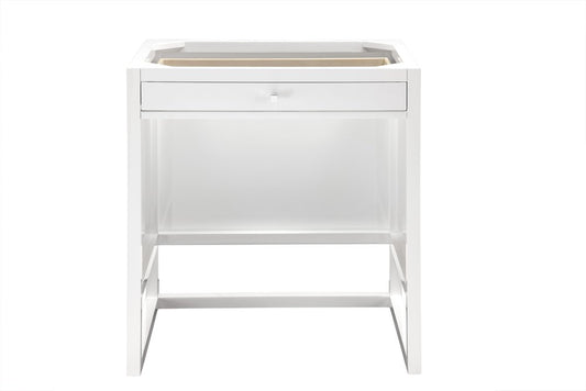 James Martin - Athens 30" Countertop Unit, Glossy White - E645-DU30-GW view 1