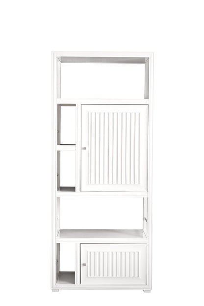 James Martin - Athens 30" Double-Sided Linen Cabinet, Glossy White - E645-BLC30-GW view 1
