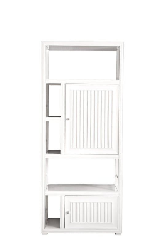 James Martin - Athens 30" Double-Sided Linen Cabinet, Glossy White - E645-BLC30-GW view 1