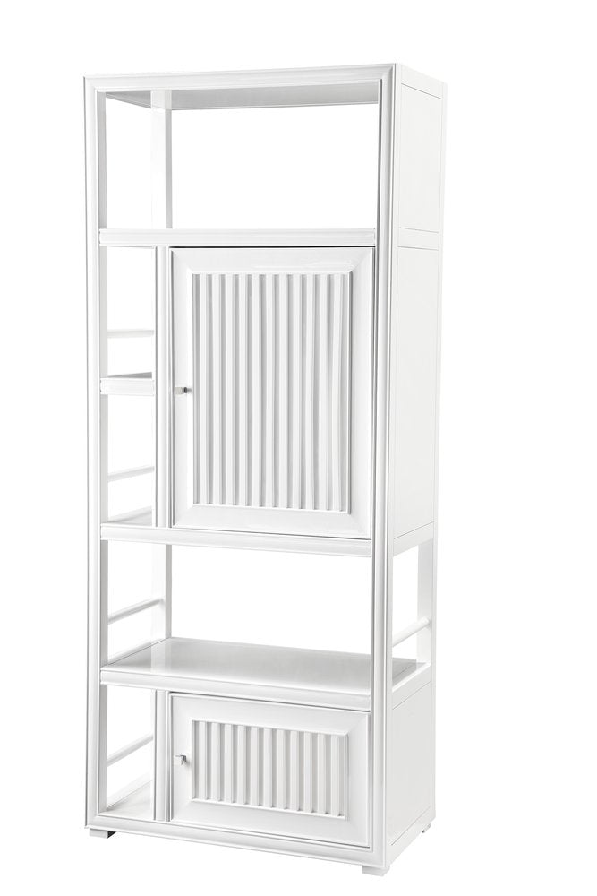 James Martin - Athens 30" Double-Sided Linen Cabinet, Glossy White - E645-BLC30-GW view 2