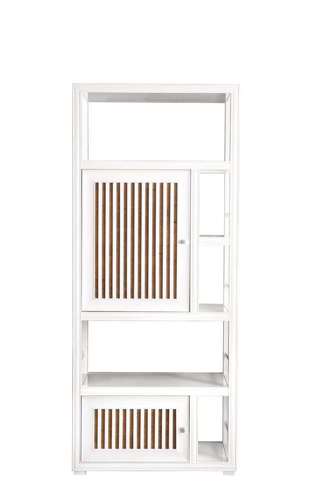 James Martin - Athens 30" Double-Sided Linen Cabinet, Glossy White - E645-BLC30-GW view 3