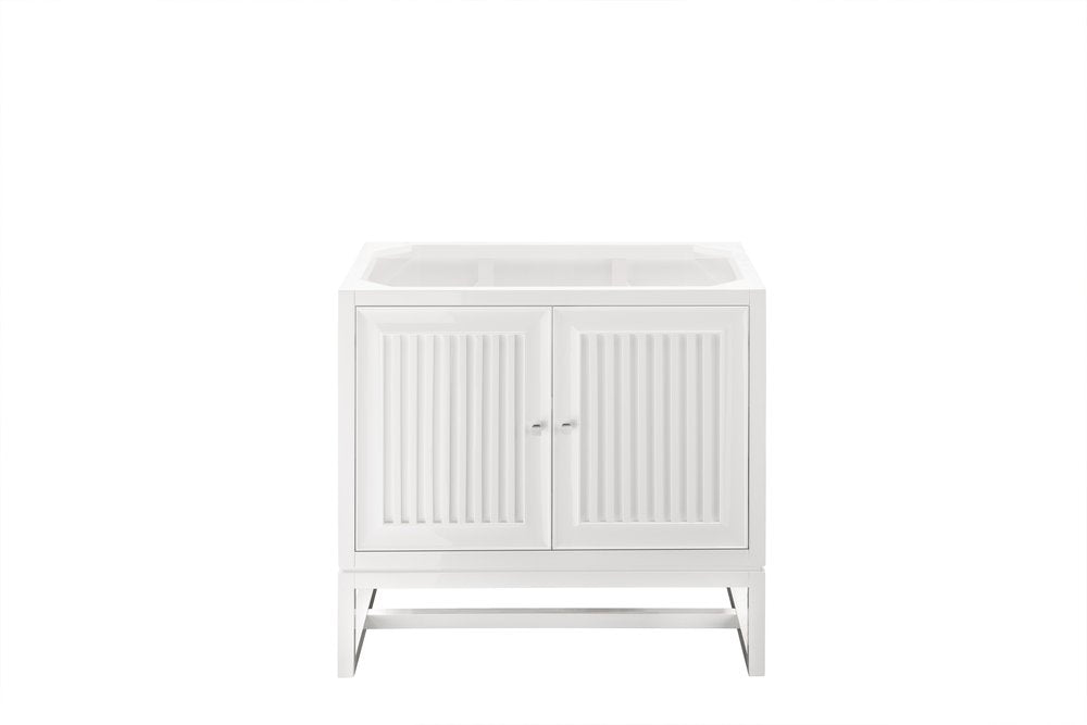 James Martin - Athens 36" Single Vanity Cabinet, Glossy White - E645-V36-GW view 1
