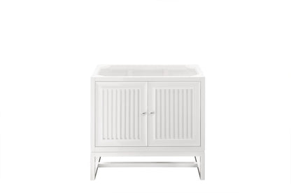 James Martin - Athens 36" Single Vanity Cabinet, Glossy White - E645-V36-GW view 1