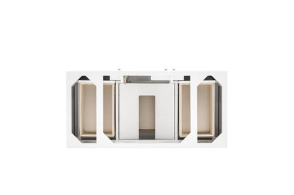 James Martin - Athens 48" Single Vanity Cabinet, Glossy White - E645-V48-GW view 3