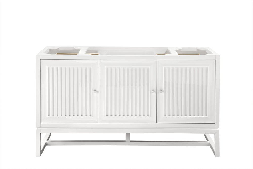 James Martin - Athens 60" Single Vanity Cabinet, Glossy White - E645-V60S-GW view 1