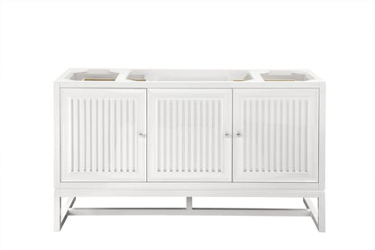 James Martin - Athens 60" Single Vanity Cabinet, Glossy White - E645-V60S-GW view 1