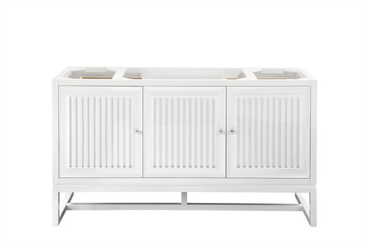 James Martin - Athens 60" Single Vanity Cabinet, Glossy White - E645-V60S-GW view 1