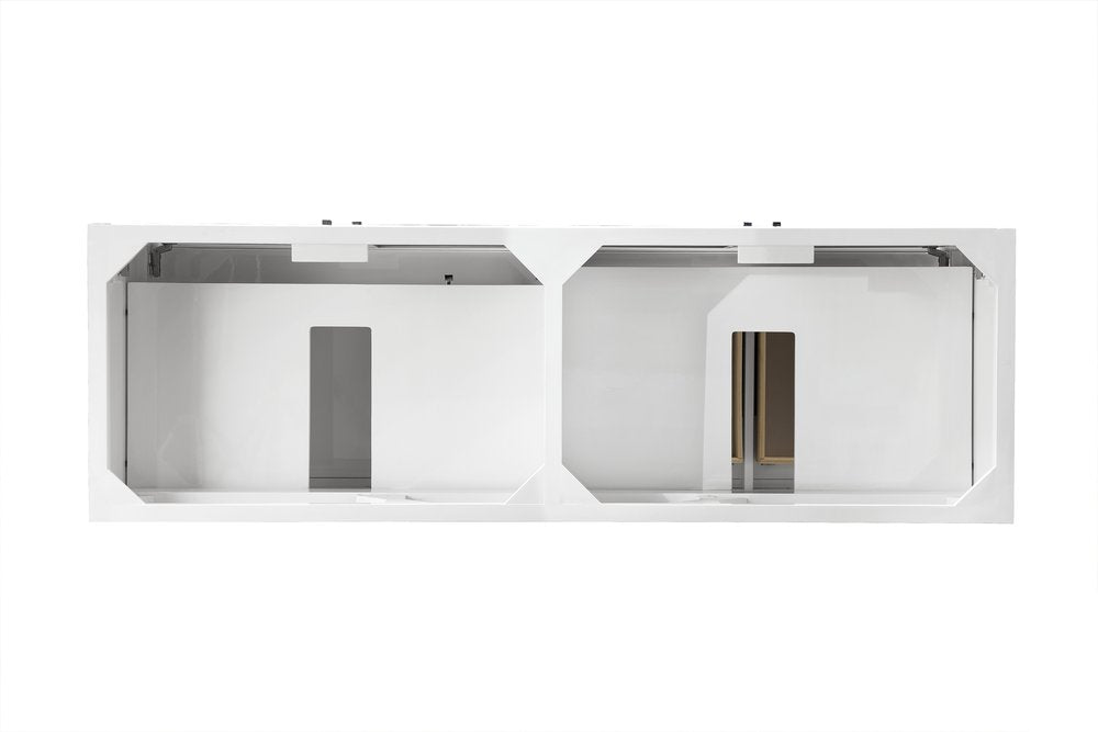 James Martin - Athens 72" Double Vanity Cabinet, Glossy White - E645-V72-GW view 3