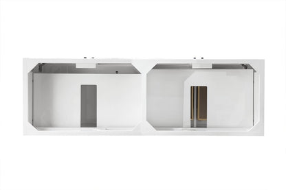 James Martin - Athens 72" Double Vanity Cabinet, Glossy White - E645-V72-GW view 3