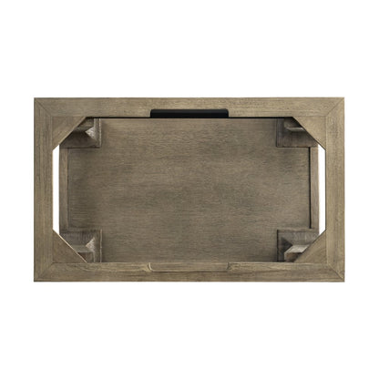 James Martin - Auburn 31.5" Single Sink Console, Weathered Timber w/ Black Matte Mineral Composite Stone Top - 165-V31.5-WTB-BM view 6