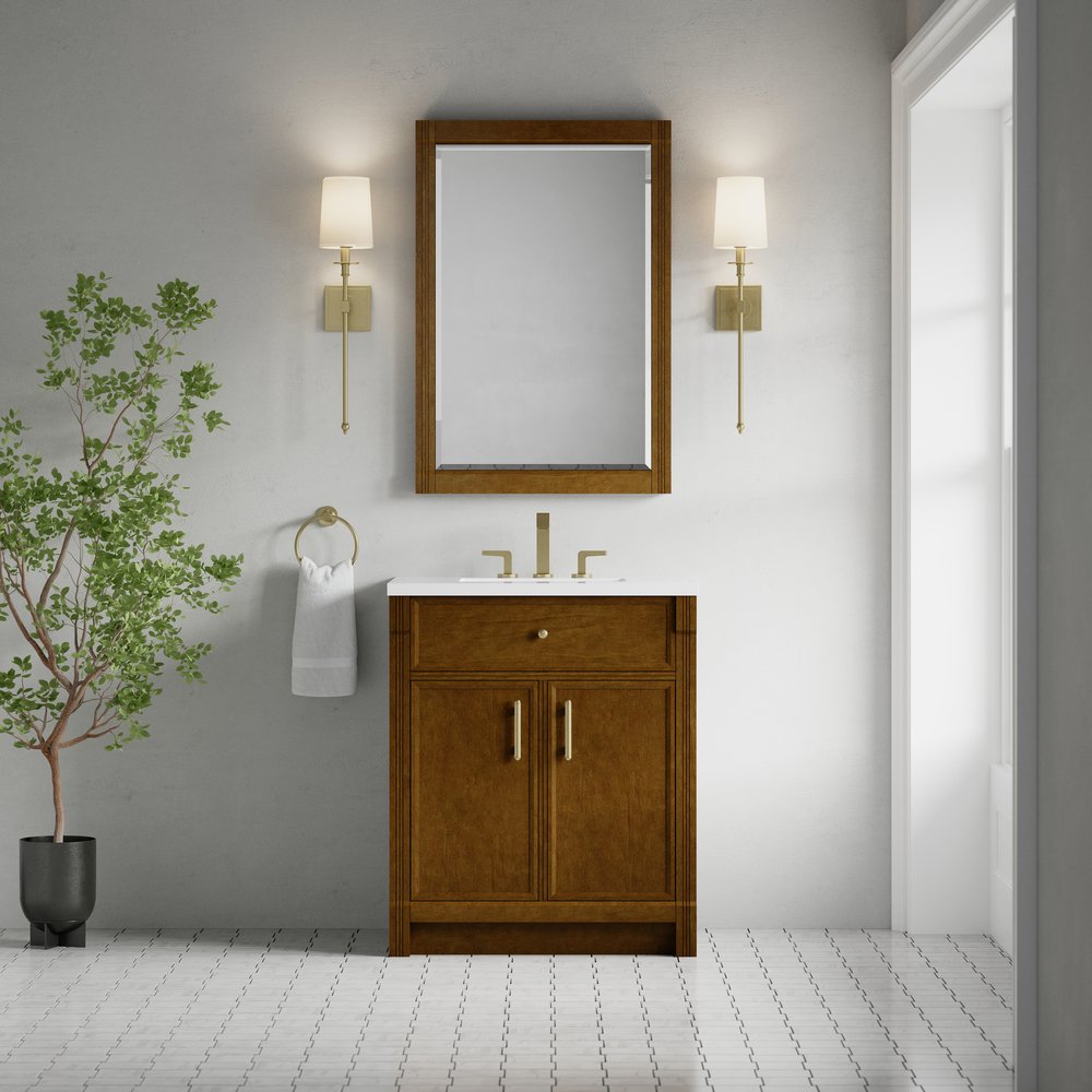 James Martin - Bellshire 26" Mirror, Honey Oak - 660-M26-HNO view 2