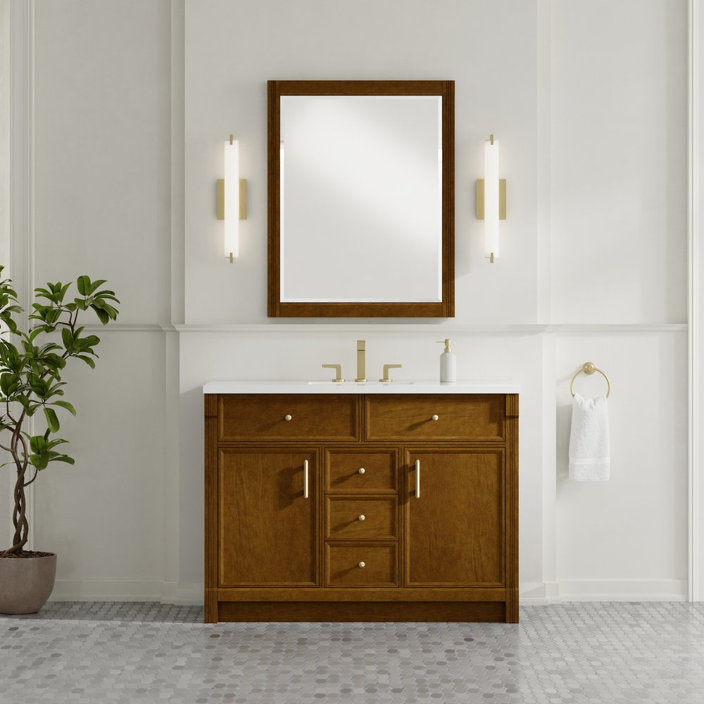 James Martin - Bellshire 30" Mirror, Honey Oak - 660-M30-HNO view 2