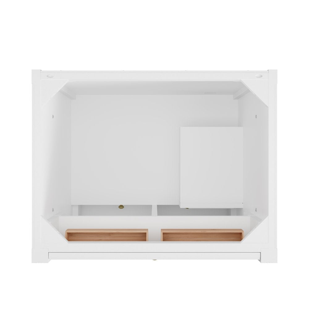 James Martin - Bellshire 30" Single Vanity, Bright White w/ 3 CM Eternal Jasmine Pearl Silestone Top - 660-V30-BW-3EJP view 6