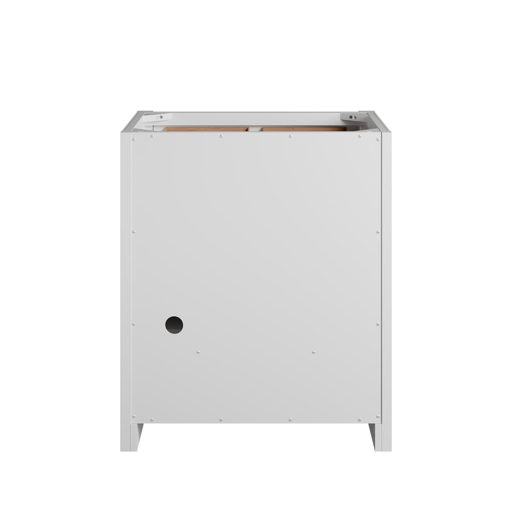 James Martin - Bellshire 30" Single Vanity, Bright White w/ 3 CM Eternal Jasmine Pearl Silestone Top - 660-V30-BW-3EJP view 9