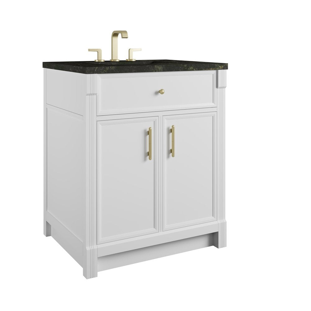 James Martin - Bellshire 30" Single Vanity, Bright White w/ 3 CM Phantome Eclos Top - 660-V30-BW-3PHT view 10