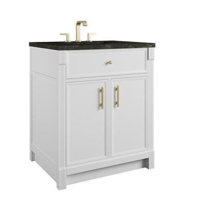 James Martin - Bellshire 30" Single Vanity, Bright White w/ 3 CM Phantome Eclos Top - 660-V30-BW-3PHT view 10