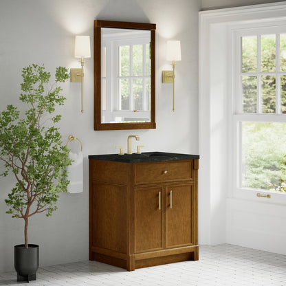 James Martin - Bellshire 30" Single Vanity, Honey Oak w/ 3 CM Phantome Eclos Top - 660-V30-HNO-3PHT view 4