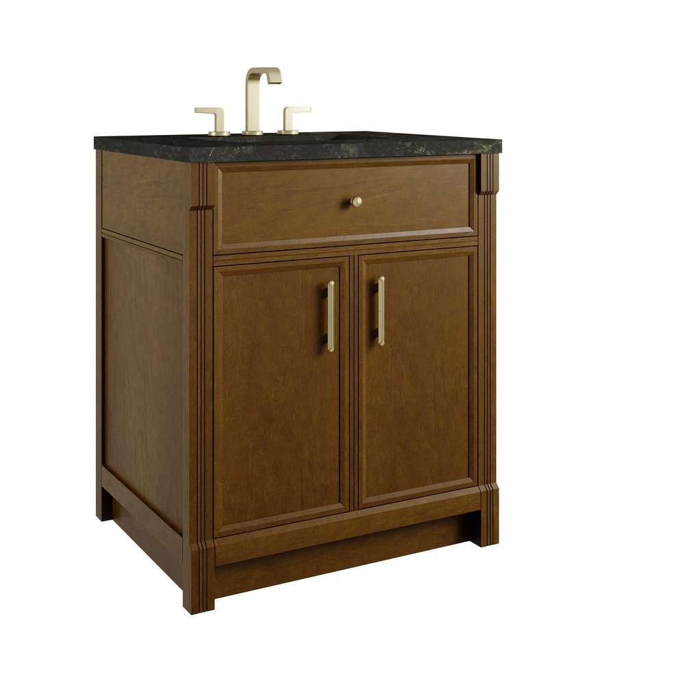 James Martin - Bellshire 30" Single Vanity, Honey Oak w/ 3 CM Phantome Eclos Top - 660-V30-HNO-3PHT view 10